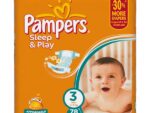 Подгузники Pampers "Sleep&Play" миди 4-9 кг 78 шт 10 шт/уп