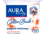Ватные палочки  Аура 100 шт пакет 24 шт/уп