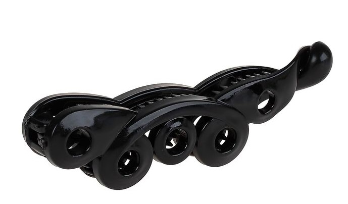 Банан для волос Перо 10 см цвета микс камни 12 шт/уп АК-986