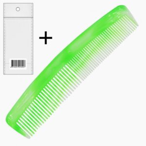 Расческа CMB005 классическая  двухрядка 12,5 см зубья 3 дл см (разноцветные) — изображение 2