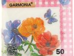 Гармония цвета салфетки 50 л. Цветы и бабочки 24*24 см 60 шт/уп