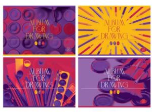 Альбом для рисования 32 л Bright Art 4 диз.  4/28 шт/уп BG 10979