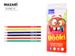 Карандаши цветные BOOKI 12 цв. шестигранный корпус, d грифеля=2,6 мм 12 шт/уп М-6168-12