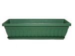 Ящик балконный для цветов с под. зеленый  34 шт/уп