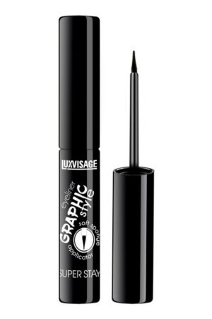 Подводка для глаз LUXVISAGE GRAPHIC style SUPER STAY черная К 913 18 шт/уп