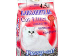 Наполнитель для кош. туалета ПУССИ-КЭТ 4,5 л древесный 3 шт/уп