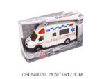 Машина инерц. 21*12 см/ полиция в коробке реанимация	661-4B