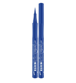 Подводка-фломастер LuxVisage для глаз  PERFECT COLOR waterproof 14H matt finish(Blue) Т044 18 шт/уп