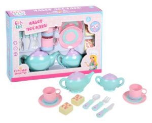 Набор "Посудка - Чайный сервиз"Girl's club" в комп. продукты, в/к 35*7*24,5 см.IT105209