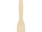 Лопатка кулинарная деревянная большая с прорезью 100 шт/уп