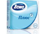 ***Туалетная бумага  ЗЕВА ПЛЮС  белая 2-х сл. 4 рул./24уп Спец Цена !