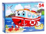 Пазл 54 эл. "Пароход" 10 шт/уп 7548952