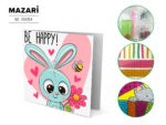 Алмазная мозаика "Открытка своими руками" BE HAPPY 1, 15х15 см., M-10454