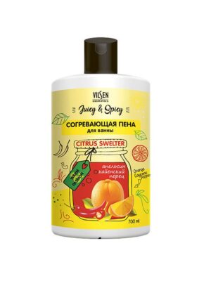 Пена для ванны Согревающая серии Juicy & Spicy 700 мл 12 шт/уп