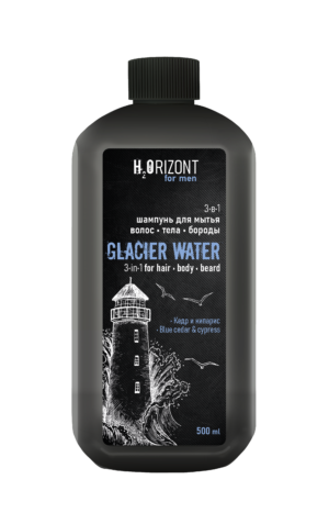 Шампунь для волос 3 в 1  500 мл  GLACIAR WATЕR 12 шт/уп
