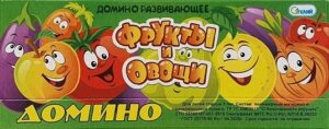 Домино "Фрукты и овощи", в/к 01132/Г