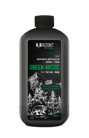 Шампунь для волос 2 в 1  500 мл  GREEN  ARCTIC 12 шт/уп