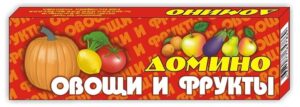 Домино "Овощи и фрукты", 18*5*2 см 01122/Г