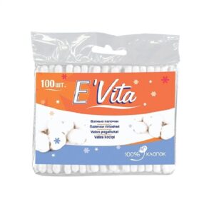 Ватные палочки E` Vita 100 шт пакет 70 шт/уп.ВС-081-F100-012