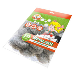 Мочалка Умничка металл 10 шт 50 шт/уп HL-02B