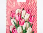 Пакет п/э (вырубной) 30*40 см 50 мкм Тюльпаны Диана 50 шт/уп