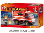 Конструктор Sluban пожарная машина 122 дет. русск.яз M38-B0276