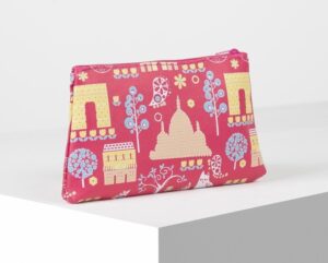 Косметичка замки , 19*1,5*10, отдел на молнии,цвет малиновый   4608510