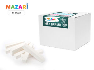 Мел белый 100 штук, карт.коробка 8 шт/уп М-9002