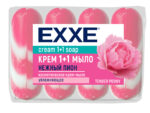 Крем+мыло EXXE 1+1 "Нежный пион" 4шт*90г  (РОЗОВОЕ) 12 шт/уп
