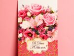 Открытка "В День Юбилея" букет из роз 12*18 см 1682691