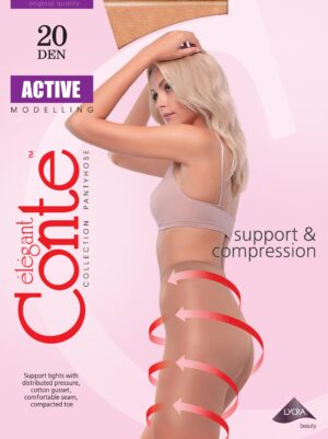 Колготки жен. CONTE  ACTIVE 20 bronz размер 5 /10шт