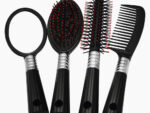 Набор расчесок 4 шт ( массажка , гребень с ручкой , кругла под фен , зеркало ) 24 шт/уп СМВS03