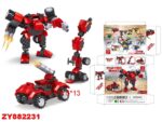 Конструктор машина-робот "Герои 3 в1" 73 дет. в/к 18,5*4,5*13 см.ZY882231