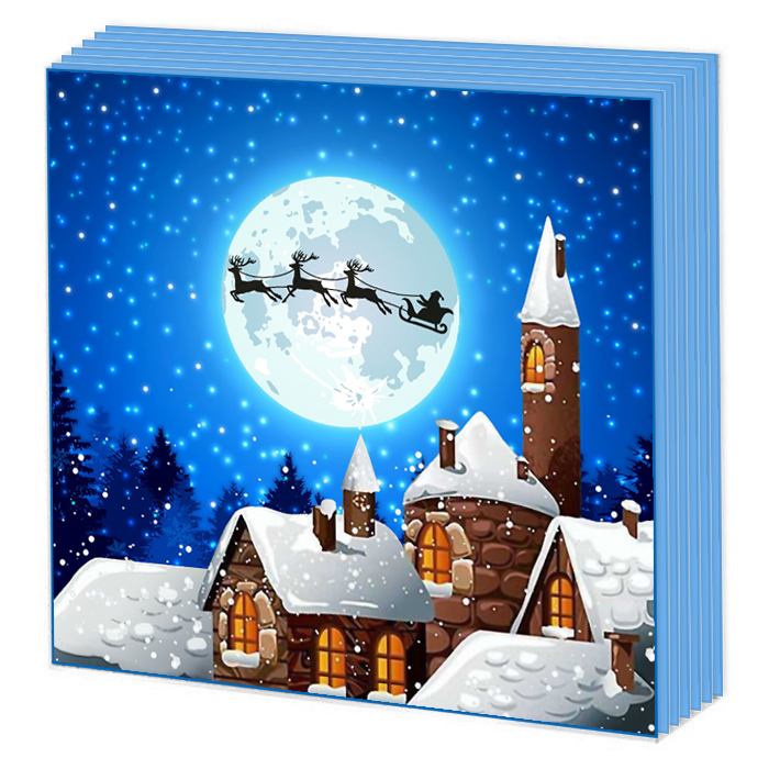 НГ Салфетка "Новая линия" FRESCO Новогодняя сказка 2-сл 33*33 20 шт/уп