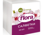Салфетка Флора Белая 100 л. 30 шт/уп