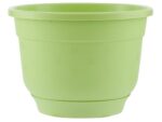 Горшок цветочный Флокс с поддоном 8 л (салатовый) 32 шт/уп