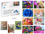 Алмазная мозаика ЦВЕТОЧНАЯ ФАНТАЗИЯ, 40х50 см, ассорти 12 дизайнов М-6425