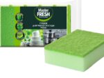 Мастер ФРЕШ Губки для мытья посуды Макси 5 шт 36 шт/уп С0007744
