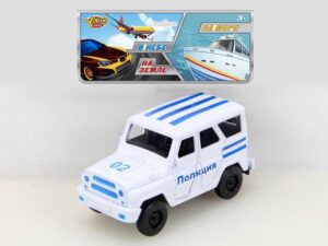 Машинка инерц.Уазик двери открываются "Полиция" в/п 20*19*8 см.M9569