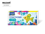 Пластилин классический 08 цветов, 160г, со стеком 30 шт/уп М-2145-08