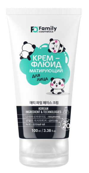 Крем-флюид матирующий для лица 100 мл 24 шт/уп Femily Cosmetics