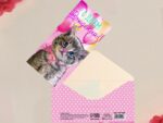 Конверт для денег "С Днем Рождения !" Котенок мяу 16,5*8 см 4441429