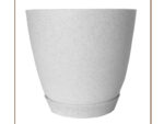 Горшок цветочный Камея мрамор с поддоном 3,2 л  10 шт/уп