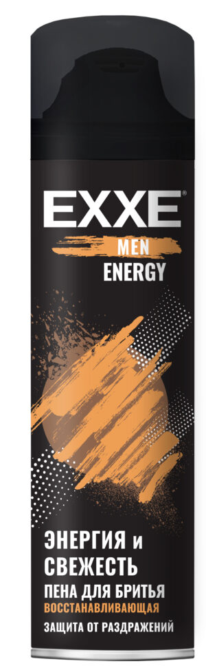 Пена для бритья EXXE MEN Восстанавливающая ENERGY 200 мл 24 шт/уп