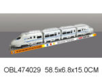 Электричка с вагонами со светом и музыкой 58.5*6.8*15 см № А333-80/135415