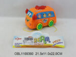 Автобус весёлая каталка на веревке 21,5*22 см 	Арт.102