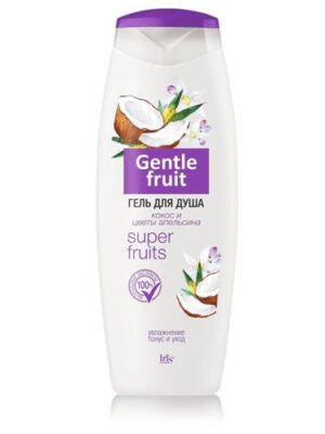 Гель Gentle Fruit для душа Кокос и цветы апельсина 400 мл 12 шт/уп