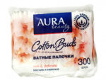 Ватные палочки  Аура  300 шт пакет 36 шт/уп