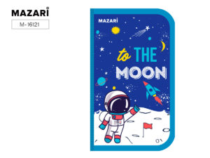 Пенал двухсекционный MOON 190*120 мм, откидная планка, ламинир. картон М-16121