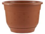 Горшок цветочный Флокс с поддоном 4,2 л  (терракотовый) 40 шт/уп